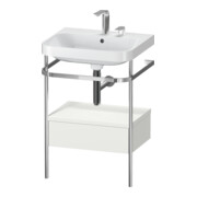 Duravit Möbelwaschtisch-Kombi Happy D.2 Plus 57,5x49cm, 2 HL, No w m, m Kons, 1 Lad