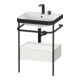 Duravit Möbelwaschtisch-Kombi Happy D.2 Plus 57,5x49cm, 2 HL, No w m, m Konso, 1 Lad-1
