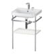 Duravit Möbelwaschtisch-Kombi Happy D.2 Plus 57,5x49cm, 2 HL, No we s-matt, m Konsole-1