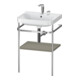 Duravit Möbelwaschtisch-Kombi Happy D.2 Plus 57,5x49cm, 2 HL, st-g s-matt, m Konsole-1