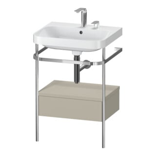Duravit Möbelwaschtisch-Kombi Happy D.2 Plus 57,5x49cm, 2 HL, T m, m Kons, 1 Lad