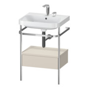 Duravit Möbelwaschtisch-Kombi Happy D.2 Plus 57,5x49cm, 2 HL, T m, m Kons, 1 Lad