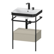 Duravit Möbelwaschtisch-Kombi Happy D.2 Plus 57,5x49cm, 2 HL, T m, m Konso, 1 Lad