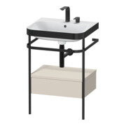 Duravit Möbelwaschtisch-Kombi Happy D.2 Plus 57,5x49cm, 2 HL, T m, m Konso, 1 Lad
