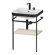 Duravit Möbelwaschtisch-Kombi Happy D.2 Plus 57,5x49cm, 2 HL, Tau matt, m Konsole-1