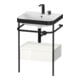 Duravit Möbelwaschtisch-Kombi Happy D.2 Plus 57,5x49cm, 2 HL, w g, m Konso, 1 Lad-1