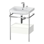 Duravit Möbelwaschtisch-Kombi Happy D.2 Plus 57,5x49cm, 2 HL, w m, m Kons, 1 Lad