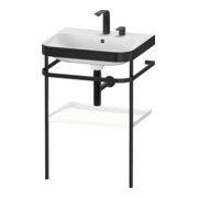 Duravit Möbelwaschtisch-Kombi Happy D.2 Plus 57,5x49cm, 2 HL, we s-matt, m Konsole