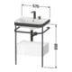 Duravit Möbelwaschtisch-Kombi Happy D.2 Plus 57,5x49cm, o HL, bl m, m Konso, 1 Lad