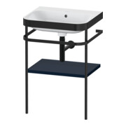Duravit Möbelwaschtisch-Kombi Happy D.2 Plus 57,5x49cm, o. HL, blau s-matt, m Konsole
