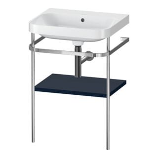 Duravit Möbelwaschtisch-Kombi Happy D.2 Plus 57,5x49cm, o. HL, blau s-matt, m Konsole