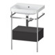 Duravit Möbelwaschtisch-Kombi Happy D.2 Plus 57,5x49cm, o HL, gra m, m Kons, 1 Lad-1