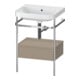 Duravit Möbelwaschtisch-Kombi Happy D.2 Plus 57,5x49cm, o HL, lei, m Kons, 1 Lad-1