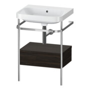 Duravit Möbelwaschtisch-Kombi Happy D.2 Plus 57,5x49cm, o HL, N geb, m Kons, 1 Lad
