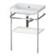 Duravit Möbelwaschtisch-Kombi Happy D.2 Plus 57,5x49cm, o HL, No we s-matt, m Konsole-1