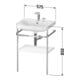 Duravit Möbelwaschtisch-Kombi Happy D.2 Plus 57,5x49cm, o HL, st-g s-matt, m Konsole