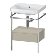 Duravit Möbelwaschtisch-Kombi Happy D.2 Plus 57,5x49cm, o HL, T m, m Kons, 1 Lad