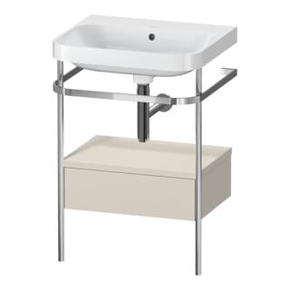 Duravit Möbelwaschtisch-Kombi Happy D.2 Plus 57,5x49cm, o HL, T m, m Kons, 1 Lad