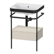 Duravit Möbelwaschtisch-Kombi Happy D.2 Plus 57,5x49cm, o HL, T m, m Konso, 1 Lad