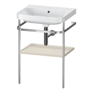 Duravit Möbelwaschtisch-Kombi Happy D.2 Plus 57,5x49cm, o. HL, Tau matt, m Konsole