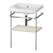Duravit Möbelwaschtisch-Kombi Happy D.2 Plus 57,5x49cm, o. HL, Tau matt, m Konsole