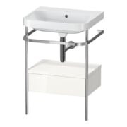 Duravit Möbelwaschtisch-Kombi Happy D.2 Plus 57,5x49cm, o HL, w g, m Kons, 1 Lad