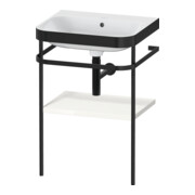 Duravit Möbelwaschtisch-Kombi Happy D.2 Plus 57,5x49cm, o. HL, we hgl, m Konsole