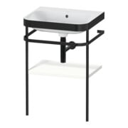 Duravit Möbelwaschtisch-Kombi Happy D.2 Plus 57,5x49cm, o. HL, we matt, m Konsole