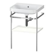 Duravit Möbelwaschtisch-Kombi Happy D.2 Plus 57,5x49cm, o. HL, we matt, m Konsole