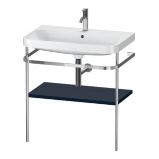 Duravit Möbelwaschtisch-Kombi Happy D.2 Plus 77,5x49cm, 1 HL, blau s-matt, m Konsole