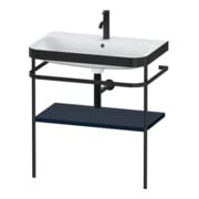 Duravit Möbelwaschtisch-Kombi Happy D.2 Plus 77,5x49cm, 1 HL, blau s-matt, m Konsole