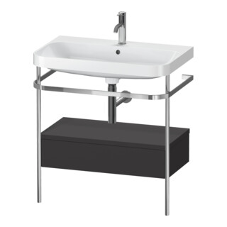 Duravit Möbelwaschtisch-Kombi Happy D.2 Plus 77,5x49cm, 1 HL, gra m, m Kons, 1 Lad