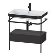 Duravit Möbelwaschtisch-Kombi Happy D.2 Plus 77,5x49cm, 1 HL, gra m, m Konso, 1 Lad