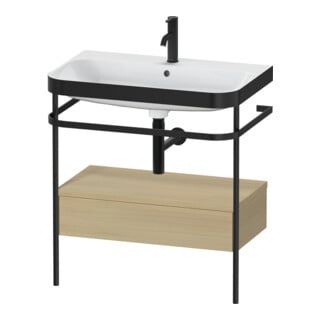 Duravit Möbelwaschtisch-Kombi Happy D.2 Plus 77,5x49cm, 1 HL, Me E, m Konso, 1 Lad