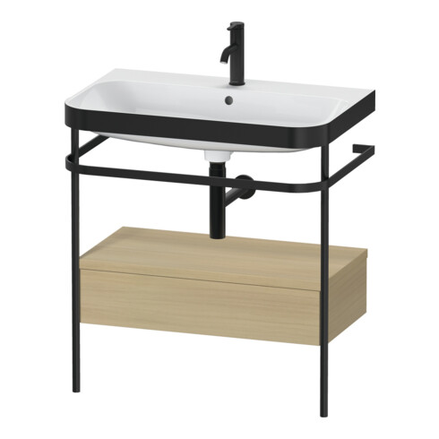 Duravit Möbelwaschtisch-Kombi Happy D.2 Plus 77,5x49cm, 1 HL, Me E, m Konso, 1 Lad