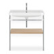 Duravit Möbelwaschtisch-Kombi Happy D.2 Plus 77,5x49cm, 1 HL, Medit. Ei, m Konsole-1