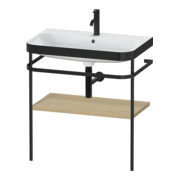 Duravit Möbelwaschtisch-Kombi Happy D.2 Plus 77,5x49cm, 1 HL, Medit. Ei, m Konsole
