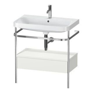 Duravit Möbelwaschtisch-Kombi Happy D.2 Plus 77,5x49cm, 1 HL, No w m, m Kons, 1 Lad