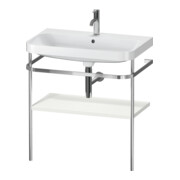 Duravit Möbelwaschtisch-Kombi Happy D.2 Plus 77,5x49cm, 1 HL, No we s-matt, m Konsole