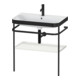 Duravit Möbelwaschtisch-Kombi Happy D.2 Plus 77,5x49cm, 1 HL, No we s-matt, m Konsole-1