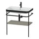 Duravit Möbelwaschtisch-Kombi Happy D.2 Plus 77,5x49cm, 1 HL, st-g s-matt, m Konsole-1
