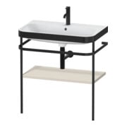 Duravit Möbelwaschtisch-Kombi Happy D.2 Plus 77,5x49cm, 1 HL, Tau matt, m Konsole