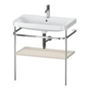 Duravit Möbelwaschtisch-Kombi Happy D.2 Plus 77,5x49cm, 1 HL, Tau matt, m Konsole