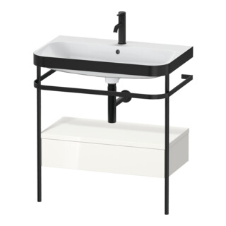 Duravit Möbelwaschtisch-Kombi Happy D.2 Plus 77,5x49cm, 1 HL, w g, m Konso, 1 Lad