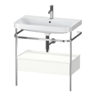 Duravit Möbelwaschtisch-Kombi Happy D.2 Plus 77,5x49cm, 1 HL, w m, m Kons, 1 Lad