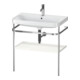 Duravit Möbelwaschtisch-Kombi Happy D.2 Plus 77,5x49cm, 1 HL, we hgl, m Metallkonsole-1