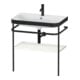 Duravit Möbelwaschtisch-Kombi Happy D.2 Plus 77,5x49cm, 1 HL, we hgl, m Metallkonsole-1