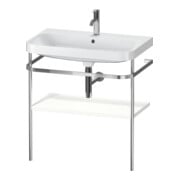 Duravit Möbelwaschtisch-Kombi Happy D.2 Plus 77,5x49cm, 1 HL, we s-matt, m Konsole