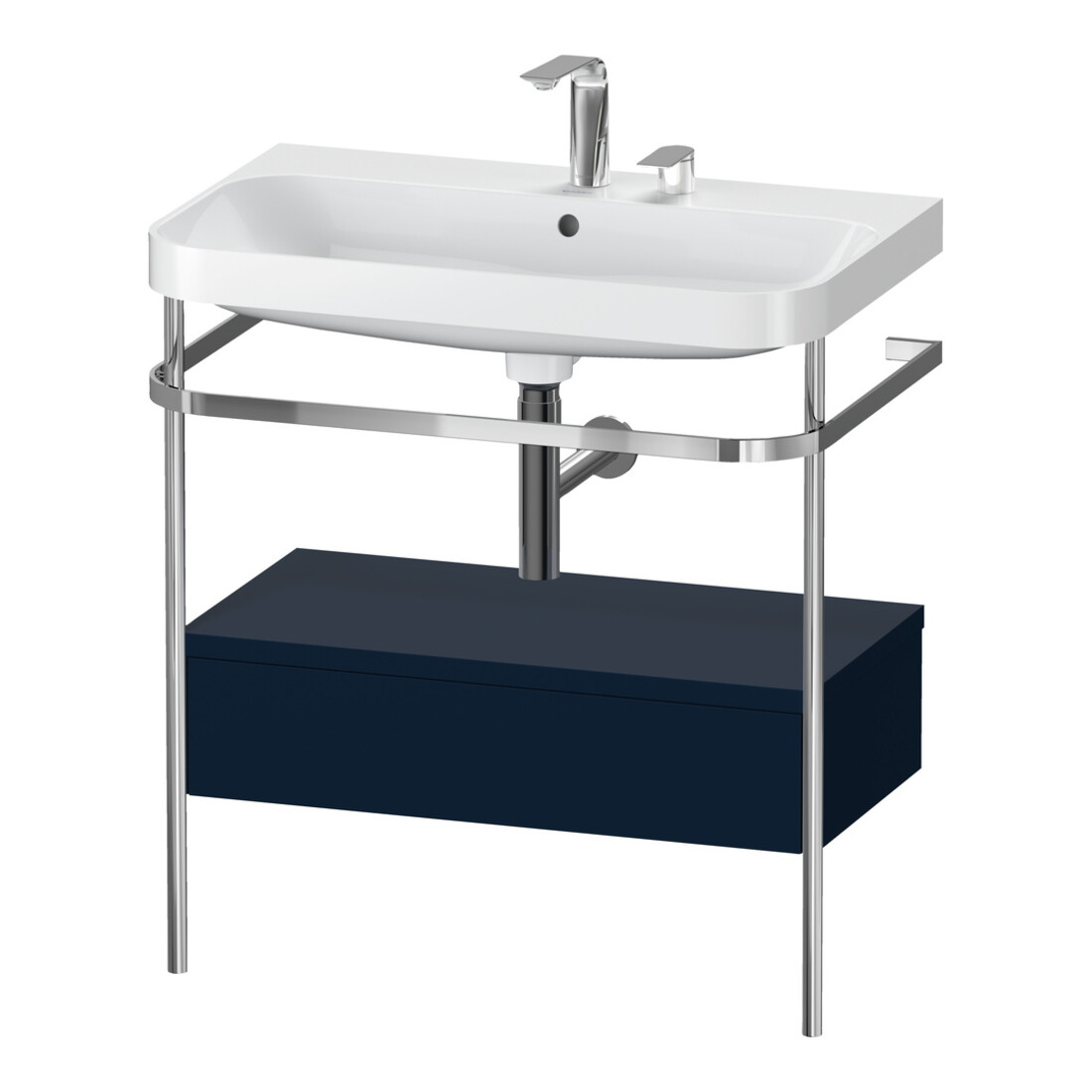 Duravit Möbelwaschtisch-Kombi Happy D.2 Plus 77,5x49cm, 2 HL, bl m, m Kons, 1 Lad