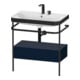 Duravit Möbelwaschtisch-Kombi Happy D.2 Plus 77,5x49cm, 2 HL, bl m, m Konso, 1 Lad-1